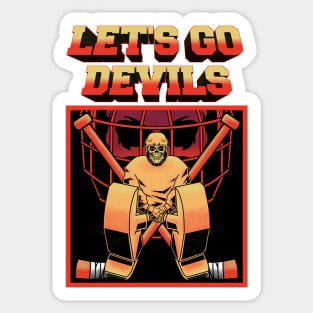 LET'S GO DEVILS Sticker